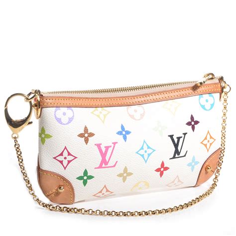 louis vuitton milla multicolor|LOUIS VUITTON Monogram Multicolor Pochette Milla MM White .